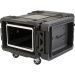 SKB 8U Roto Shockmount Rack Case, 4 Wheel - 30"/760 mm Depth