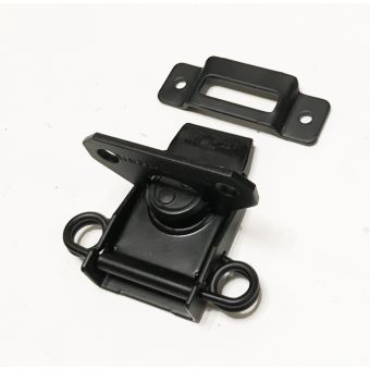 Zatrzask motylkowy o średniej powierzchni, czarny