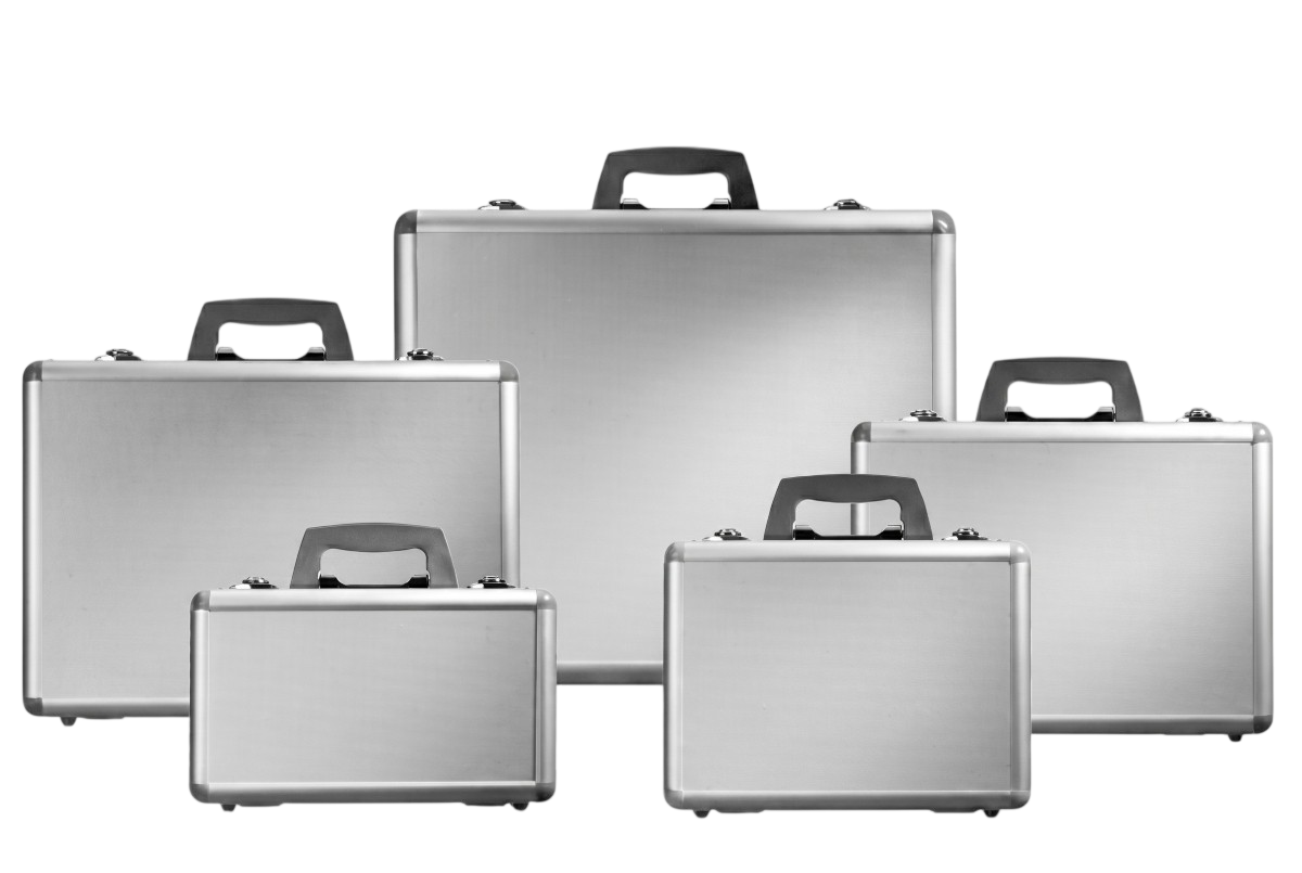GUARDIQUE™ Lightcases Economy — Aluminiowe walizki z pianką pluck-to-fit