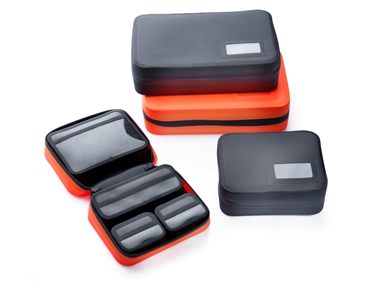 GUARDIQUE MMS — mały zestaw modular magnetic pouch w czerni z pomarańczowym, profesjonalne rezultaty
