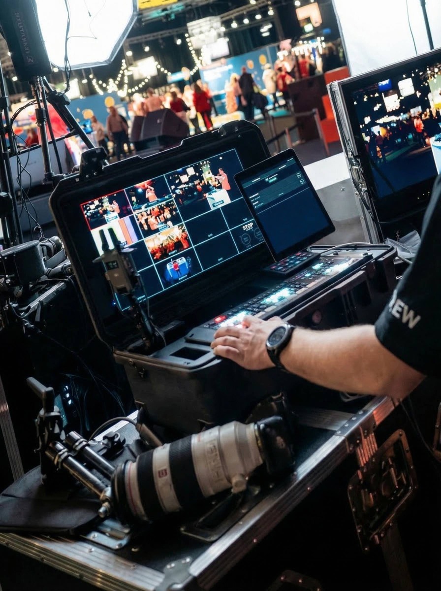Guardique Peli Case ze zintegrowaną elektroniką do produkcji na żywo